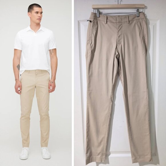 NWT Kit And Ace | Navigator Commute Pants Slim Fit In Sand (30x33) - Picture 1 of 11